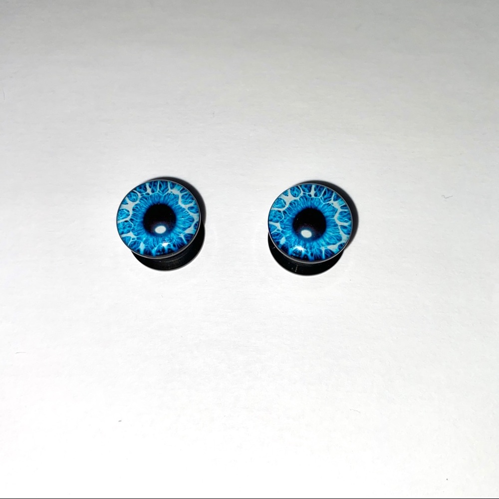 Eye Ball Ear Gauge Plugs, (12mm)